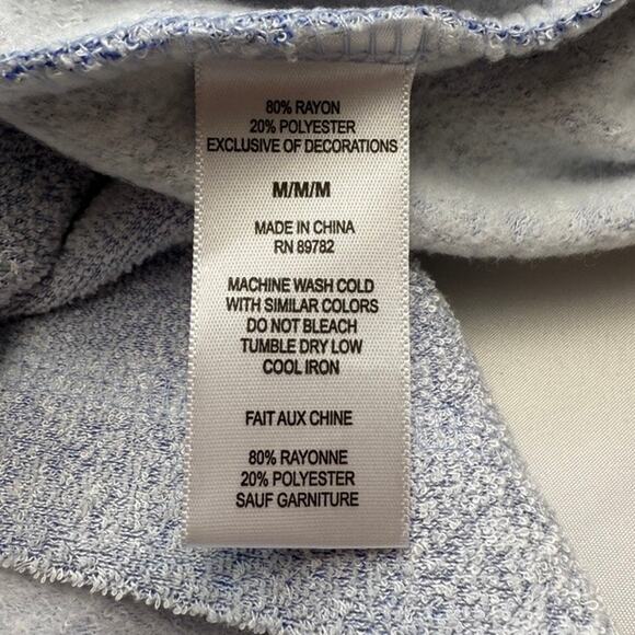 Natori Soft Belted Robe Women’s M Blue Heather Lounge Bathrobe Cozy - Picture 6 of 7